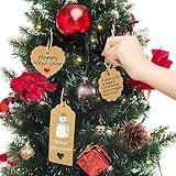 25tlg Blatt Blätter Leaf Form Holz Anhänger Geschenkanhänger Namenskarte Basteln Hochzeit Party Deko Selbstgestalten - 7