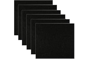 Feelava Filtr zastępczy do kuwety dla kota, kwadratowy kształt, filtry węglowe do kuwty dla kota z kapturem, tacy do żwirku dla kota, miski do toalety, filtry zastępcze, 6 szt