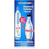 Sodastream Pack Cylindre CO2 supplémentaire + 1 Bouteille en verre