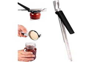 XM-MENGPANWEI Müheloser Arthritis Glasöffner,Dosenöffner Manuell,leicht zu öffnender Deckelöffner,2024 Neuer Verstellbarer Griff Multifunctional Deckelöffner, Arthritis Glasdeckelöffner aus Edelstahl