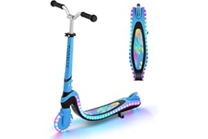 ‎TONBUX TONBUX Roller Kinder für 3–12 Jahre, Kinderroller mit Cool Beleuchteten Deck und PU-Rädern, 3-Stufig Höhenverstellbarer Scooter mit Ständer, Leicht Roller Kinder 3 Jahre