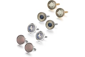 Wynameleri Classic Cufflinks and Tie Clips Set for Men Business Wedding, Happy Fathers Day Decor Accessory for Business, Birthday, Personalised Cufflinks for Men, Tie Pin And Cufflink Set