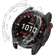 KeeFos TPU Schutzhülle Für Garmin Fenix 7X Pro Solar - Transparent & Stoßfest