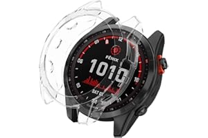 KeeFos Etui z termoplastycznego poliuretanu (TPU) kompatybilne z Garmin fenix 7S, amortyzujące uderzenia, elastyczna obudowa z tworzywa TPU (termoplastyczny poliuretan), odporne na zarysowania, miękkie etui ochronne do Garmin fenix 7S (przezroczyste)