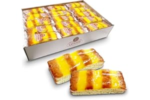 LAPASION - Bizcocho con crema pastelera | Bollería | Pasteles | Bizcochos | Sobaos | 2 Kg