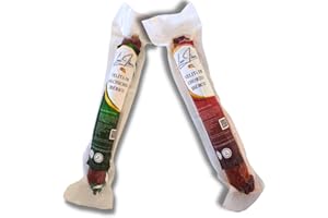 LUX IBÉRICO Pack Ibérico (Salchichón Ibérico + Chorizo Ibérico) | 2 Velas de 250g | Embutidos Ibéricos de Extremadura | Gourmet | Envasado al Vacío | Sin Gluten | Aperitivo (Pack 2, SALCHICHÓN Y CHORIZO IBÉRICO)