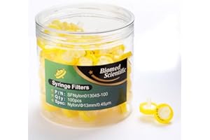 Spritze Filter Nylon 13 mm Durchmesser 0.45UM Poren nicht steril 100 Stück von biomed Scientific
