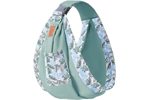 RUSTOO Porte-bébé écharpe, Porte-bébé Enveloppant, écharpe de Portage Facile à Porter, écharpes de Porte-bébé, hamac bébé pour Nouveau-né