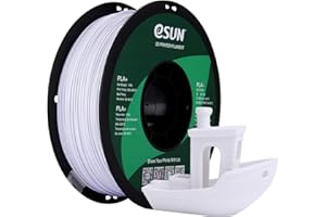 eSUN PLA+ Filament 1.75mm, Enhanced Toughness 3D Printer Filament PLA Plus, Dimensional Accuracy +/- 0.03mm, 1KG Spool (2.2 LBS) 3D Printing Filament for 3D Printers, Cold White