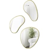 Umbra Hubba Pebble Duvar Montaj Aynaları, 3'l&uuml; Set, Pirin&ccedil;