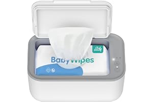 CHEFHANDY Baby Wipe Warmer, Wipe Warmer and Baby Wet Wipes Dispenser, Smart Precise Temperature Control Large Capacity Evenly Overall Heating Silence, Wipes Warmer for Babies Portable Wipe Warmer (White)