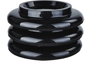 KingPoint Grand Piano Caster Cups Set of 3 ABS Plastic Furniture Leg Pads Protection Black
