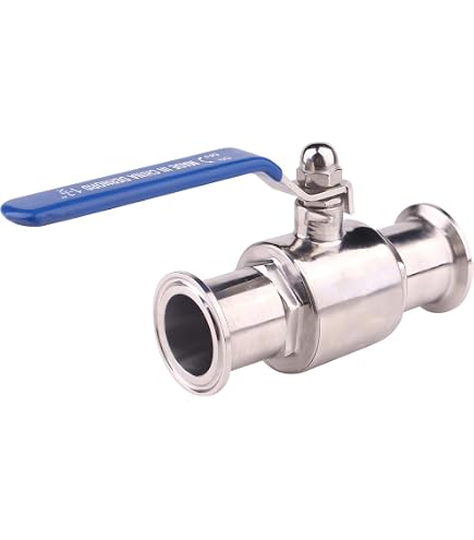 Produktbild von Beduan Sanitär Butterfly Tri Clamp Ventil 1,5 Zoll – SUS304 Mit Silikondichtung, Für Lebensmittel & Pharma, 38 Mm Rohr-OD