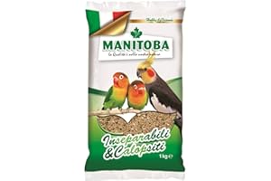 MANITOBA Mangime Miscuglio Parrocchetti 4 Kg inseparabili e calopsiti