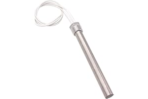 AIICIOO Cartucho calefactor de 240 V 1500 W con brida de 3/4 de 26 mm, multiusos, barra de calefacción de acero inoxidable, longitud