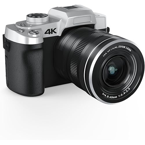 LEQTRONIQ 10X Optical Zoom Camera with Modes, 4K & 75MP Digital Cameras for Vlogging & Photography with WiFi, USB Port & 32GB SD Card
