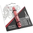 KOM Cycling Tubeless Tyre Repair Kit for Bikes – 8 Colors! Fixes Mountain Bike and Road Bicycle Tyre Punctures – Includes Tyre Repair Fork and Reamer, 8 Bacon Strips. Tubeless Repair Made Easy