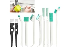 DONOONIS 10 Stück Flaschenbürste Schwamm, Reinigungsbürste Klein,Reinigungsbürsten Set,Kleine Bürste Reinigung Flasche mit Schwamm,Fensterrillen Cleaning Brush, Reinigungsbürsten für Küche,Badezimmer