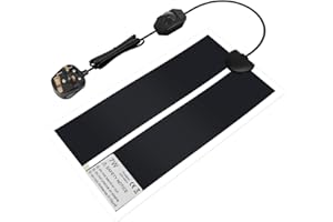 RAYNEAY Reptile Heat Mat, 7W Small Animals Vivarium Terrarium Heat Mat with Thermostat Adjustment for Tortoise Snakes Lizards, 15 * 28cm