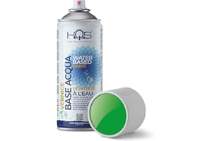 HQS HIGH QUALITY SPRAY HQS Bomboletta di Vernice Spray 400ml Base Acqua Colori Ral (Ral 6018 Verde Giallo)