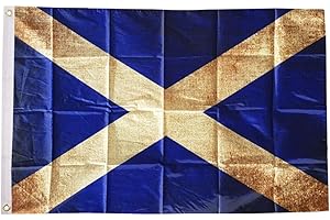 AZ FLAG - Flagge Schottland Vintage - 150x90 cm - Schottische Fahne 100% Polyester mit Messing-Ösen - UV-beständig - Vives Farben - 110g
