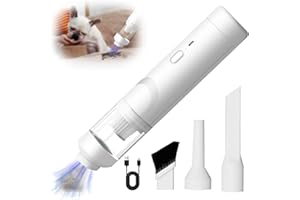 KEVIAN Aspirapolvere Auto Aspirapolvere a mano, Aspirabriciole Senza Fili, mini aspirapolvere ricaricabile USB, per auto, Animali Domestici Cani, Camper