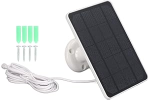 YWBL-WH 10W Zestaw Paneli Słonecznych Micro USB ładowanie Kamery Panel Słoneczny Wysokowydajna ładowarka do Zewnętrznego Kempingu RV Trip (Biały)