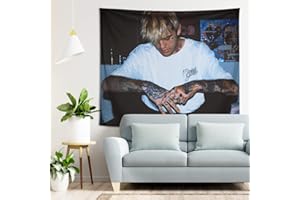 HCDZF Lil Peep Wandteppiche,Gemütliche Tapisserie Wand Home Art Dekoration Wohnzimmer Schlafzimmer Home Decor(L:78ʺ × 59ʺ)