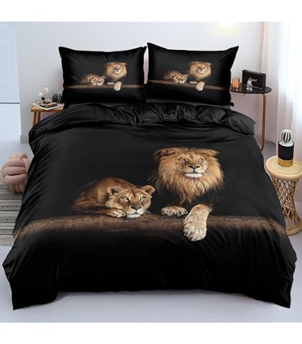 BEFASYY Bettbezug-Set, Weißer Tiger, Bettwäsche-S Produktbild-Vorschau 2