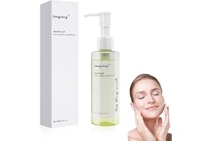 Fengyang® Huile Nettoyante, Cleansing Oil, Heartleaf, Heartleaf Pore Control Cleansing Oil, Nettoyant Points Noirs Et Démaquillant, Visage Élimine les Points Noirs, Démaquillant Végétal