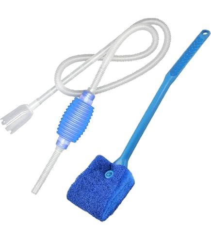 1.45m Aquarium Siphon Cleaner Set, Hand Syphon Pump For Fish