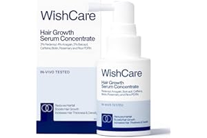 WishCare Hair Growth Serum For Scalp | 94% Saw New Hair Growth | Redensyl & Rosemary Oil | 100% Saw Hairfall Reduction | In-V
