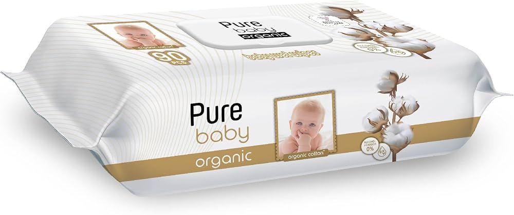 Pure Baby Organik Pamuklu Islak Havlu 24×90 (2160 Yaprak)