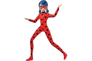 Miraculous Ladybug And Cat Noir Toys Ladybug Fashion Doll | Articulated 26cm Doll With Accessories And Kwami | Marinette Superhero Figurine | Bandai Dolls Range