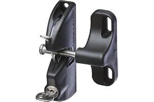 National Hardware V6201 LTCH BLK N346-201 4-9/16" LokkLatch automatisk nycklad grindlåsspärr i