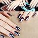Nail Powder Mirror DANCINGNAIL 12 Colors 12 bottles Magic Mirror Chrome Effect Metallic Powder Set Nail Art Additive Pigment Sliver With 12pcsDual-head Sponge Pen