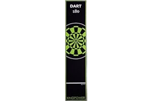 ‎KINGPOWER Kingpower Dartteppich mit Abwurflinie, Dart Zubehör mit Motiv, Dartmatte mit Oche, pflegeleichter Teppich rutschfest
