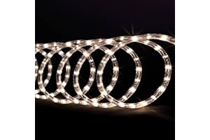 FEERIC LIGHTS & CHRISTMAS - Tube électrique extérieur 6m 108 LED Blanc Chaud