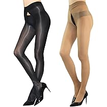 HTRUIYATY Collant Ultra Lucidi 8d Alte Vita Con Apertura Sul Cavallo Senza Cuciture Collant Per Donna Sexy Hot - Foto 5