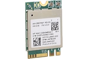 Carte WiFi pour pc, Tbest Carte Réseau sans Fil pour PC, Module Wi-FI 2,4/5,0 GHz Bluetooth 5.0 M.2 NGFF Carte Réseau sans Fil 802.11a/b/g/n/AC RTL8822CE Accessoires Informatiques