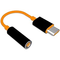 NISHTECH Dash USB C Audio Adapter, Type C to 3.5 mm Headphone Jack Connector Cable Compatible with All Type C Smartphones (Red)