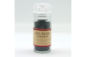 AUBE-GOURMET Aube_Gourmet Sel noir de HawaÏ en moulin rechargeable 90 ml de 90 grammes