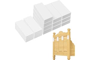 GOSKNOR 20pcs Headboard Stoppers for Wall, Furniture Wall Protectors Bed Gap Filler Headboard Gap Filler Protectors Bed Foam Stopper Noise Bumper for Furniture (White)
