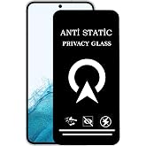 Samsung Galaxy S22 ile Uyumlu Tam Kaplayan Anti Statik G&ouml;r&uuml;nmez Safir Ekran Koruyucu Hayalet Cam