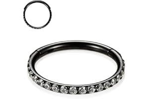 Opal CZ Conch Hoop Ring Septum Schmuck Türkis Nahtloser Clicker Ring Daith Ohrringe Chirurgischer Stahl Turm Tragus Conch Piercing Schmuck Kleiner Hoop Ohrring Nasenring 20G 18G 16G 14G 12G