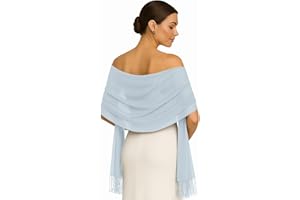 SHAWL FACTORY Ladies Scarf Pashmina Shawls and Wraps for Women Wedding Shawl for Evening Dresses Winter Warm