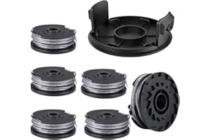 Moritale Bobina de Hilo Cortabordes para BOSCH ART24 27 30 30-36LI F016800351 línea de Carretes Repuestos Desbrozadora (Hilo Largo 6m Diámetro ⌀1,65mm) (6 piezas)