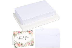 POBUU 30 Sets Watercolor Cards with Envelopes,140lb/300GSM Blank Watercolor Paper,4 x 6 in Foldable Water Colour Postcards for Greeting Card Birthday Wedding Invitations