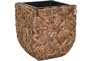 VIVANNO Pflanzkübel Wasserhyazinthe - Blumenkübel Natur WILD 40x35 cm - Pflanztopf mit PE-Kunststoffeinsatz