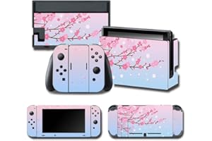 WOWOWO 1 Ensemble de décalcomanies d'art Autocollant coloré de Peau de Corps Entier pour Le contrôleur de Console de commutateur de NS